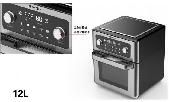 печи Fryer воздуха 120V 1.7KW печь немедленной домашняя электрическая для овощей корня