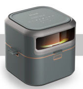 Countertop отсутствие высоты Fryer 288mm воздуха масла 6500ml высокотемпературной